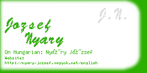jozsef nyary business card